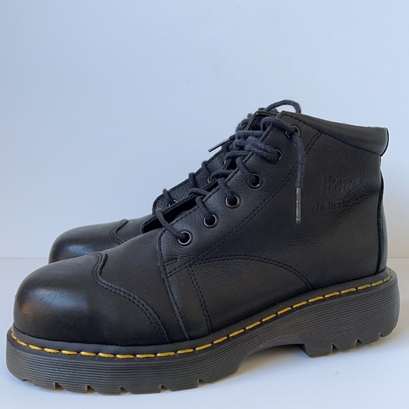 Dr. Martens Industrial Steel Toe Work Boots US W8 M7 A719 - Picture 7 of 11